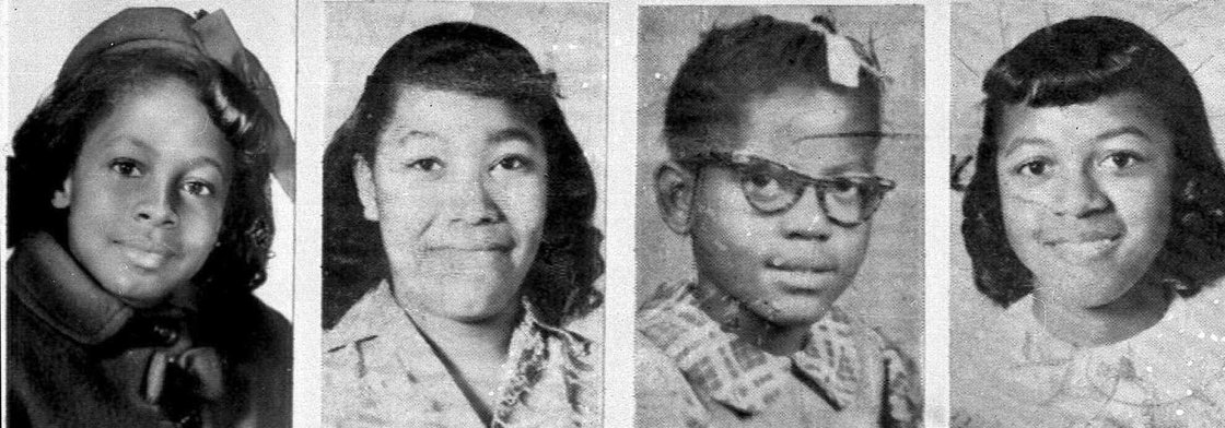 From left, Denise McNair, 11; Carole Robertson, 14; Addie Mae Collins, 14; and Cynthia Wesley, 14, were killed in the bombing of the 16th Street Baptist Church, in Birmingham, Ala., on Sept. 15, 1963. (AP)